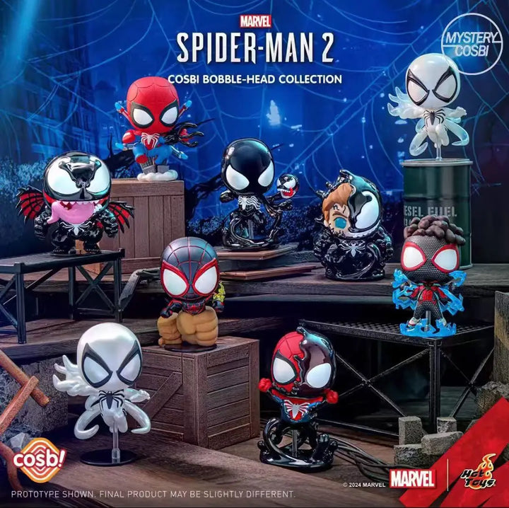 DMHTOY Hottoys Spider-Man 2 Cosbi Bobble Head Collection Venom Blind Box