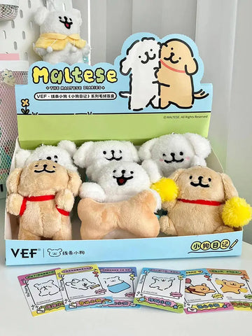 DMHTOY VEF & Line Puppy The Malltese Diaries Plush Blind Box