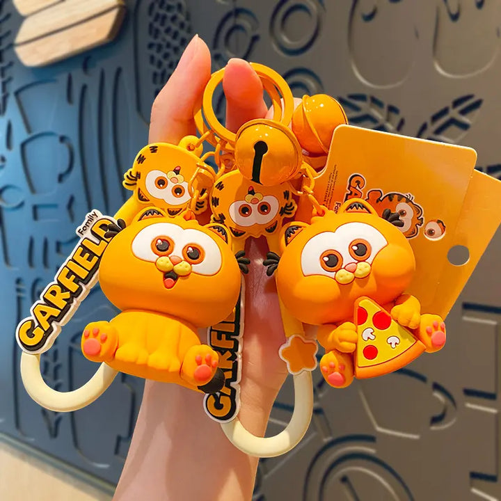 DMHTOY Garfield Family Cute Garfield Odie Keychain