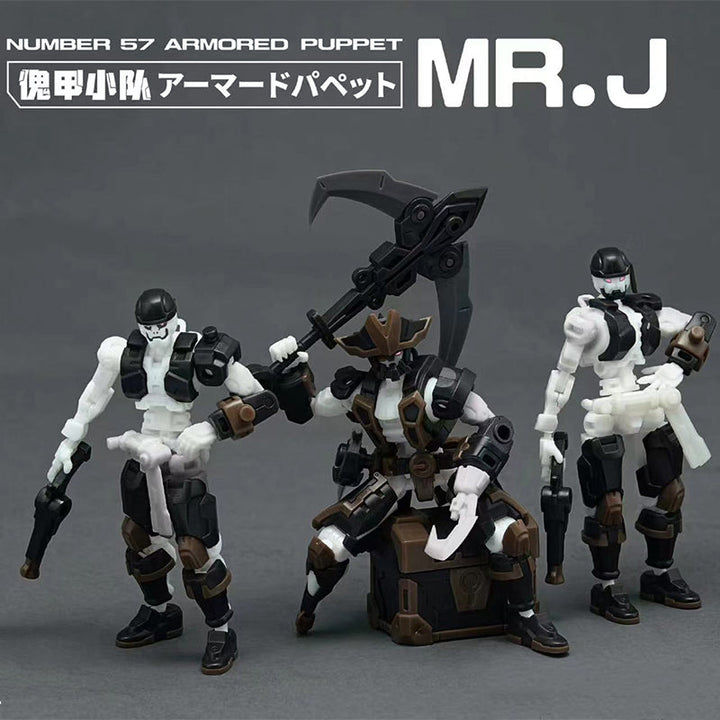 DMHTOY In Stock KEMO Fiftyseven No.57 Number 57 Armored Puppet MR.J 1/24 Scale Model Kit