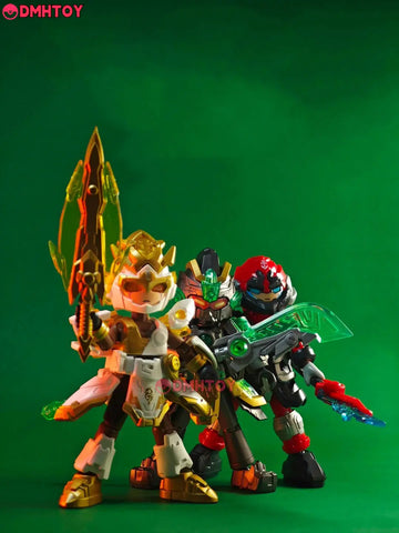 DMHTOY Bloks Hero Wukong Nezha Guanyu Leizhenzi Model Kit