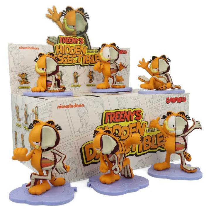 DMHTOY Mighty Jaxx Semi-anatomy Series Garfield Figurines Blind Box