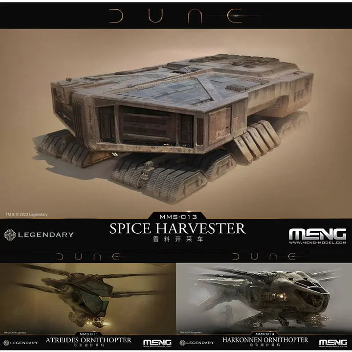 In Stock DMHTOY Meng Model Legendary MMS-011 Atreides Ornithopter MMS-013 Spice Harvester MMS-014 Harkonnen Ornithopter Model Kit