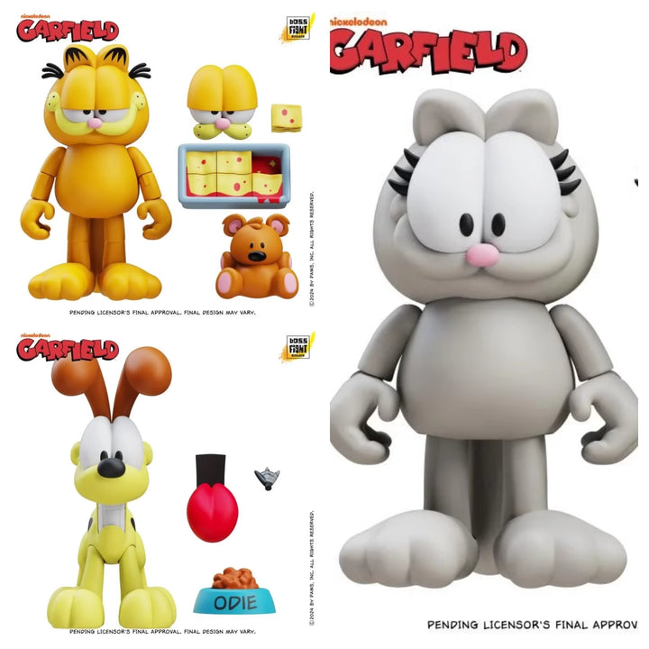 DMHTOY Pre order Garfield Family 1/18 Garfield Odie Nermal Action Figure