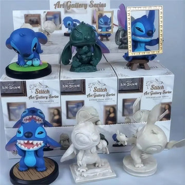 DMHTOY BeastKingdom MEA-045 Stitch Art Gallery Series Blind Box Mini Figure