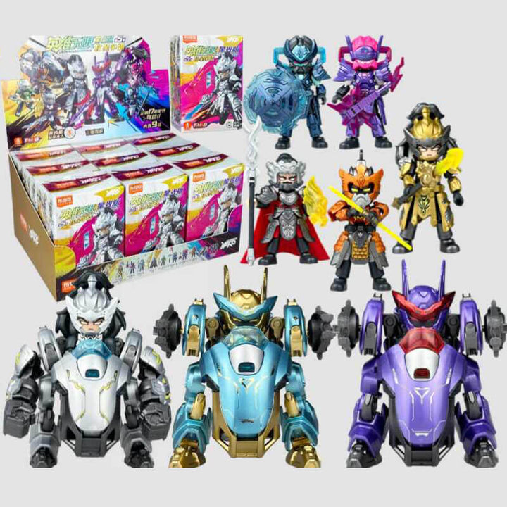 Blind Box Mini Figure Blokees Hero Galaxy Version VOL.5 Lvbu Mecha | DMHTOY