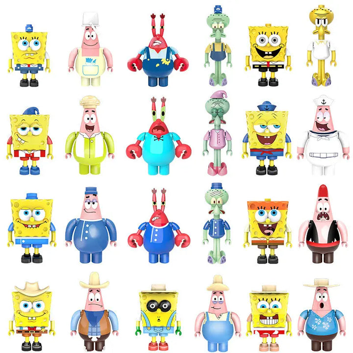 DMHTOY SpongeBob SquarePants Patrick Star 20 Best Year Ever 24pcs Mini Figure