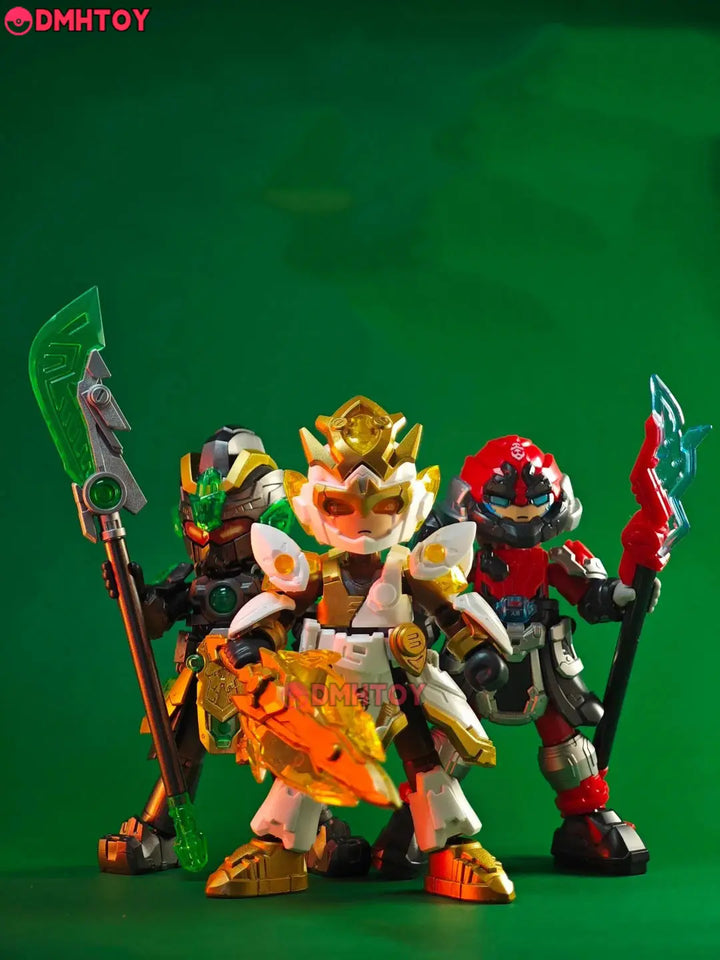 DMHTOY Bloks Hero Wukong Nezha Guanyu Leizhenzi Model Kit