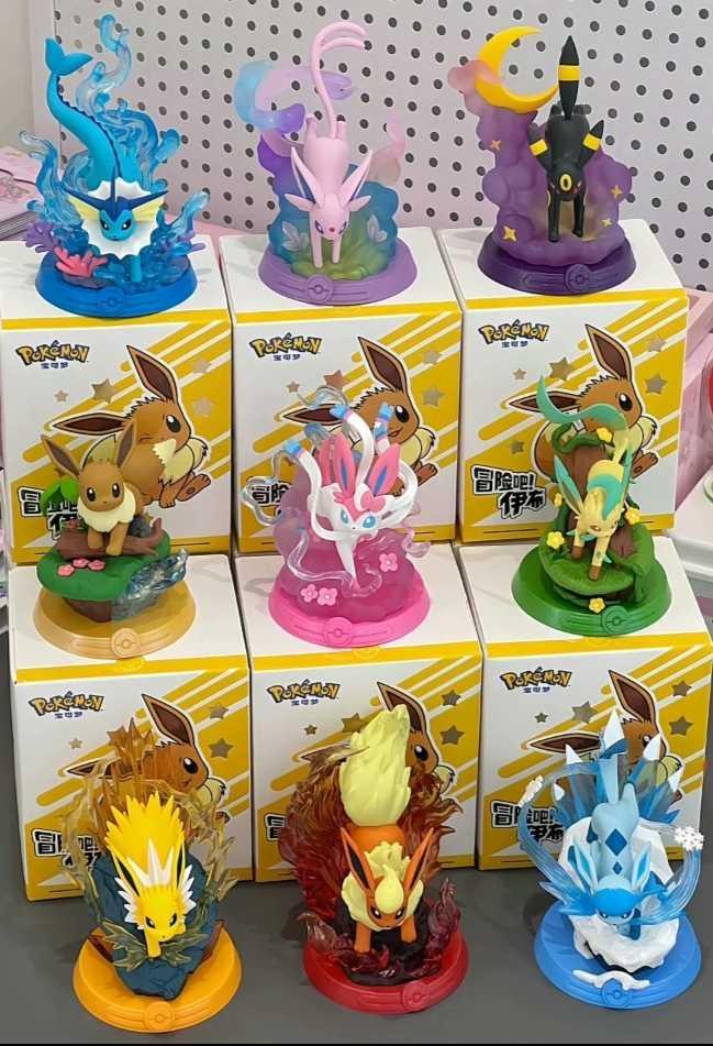 Wholesale Pokemon Eevee Series 9pcs Set Blind Box | DMHTOY