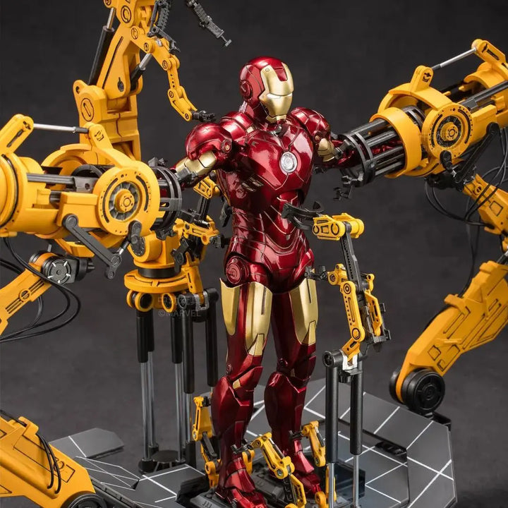 DMHTOY ZD Toy Marvel Iron Man Mark IV with Suit-up Gantry 1/10 Action Figure