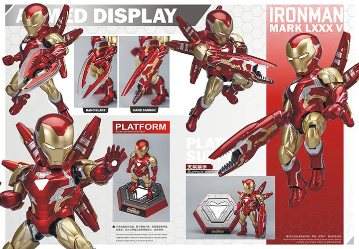 DMHTOY In Stock Morstorm Marvel Avengers Infinity War SD MK85 Iron Man Plastic Model Kit