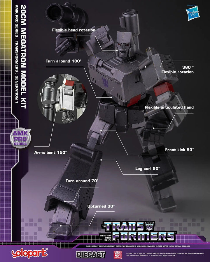 DMHTOY Yolopark Transformers Generation 1 G1 AMK Pro Series Megatron Model Kit