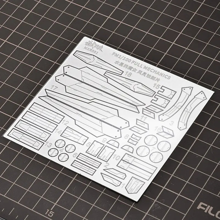 Modelmark Specialized Metal Etching Plate For FULL MECHANICS FM 1/100 AERIAL Gundam