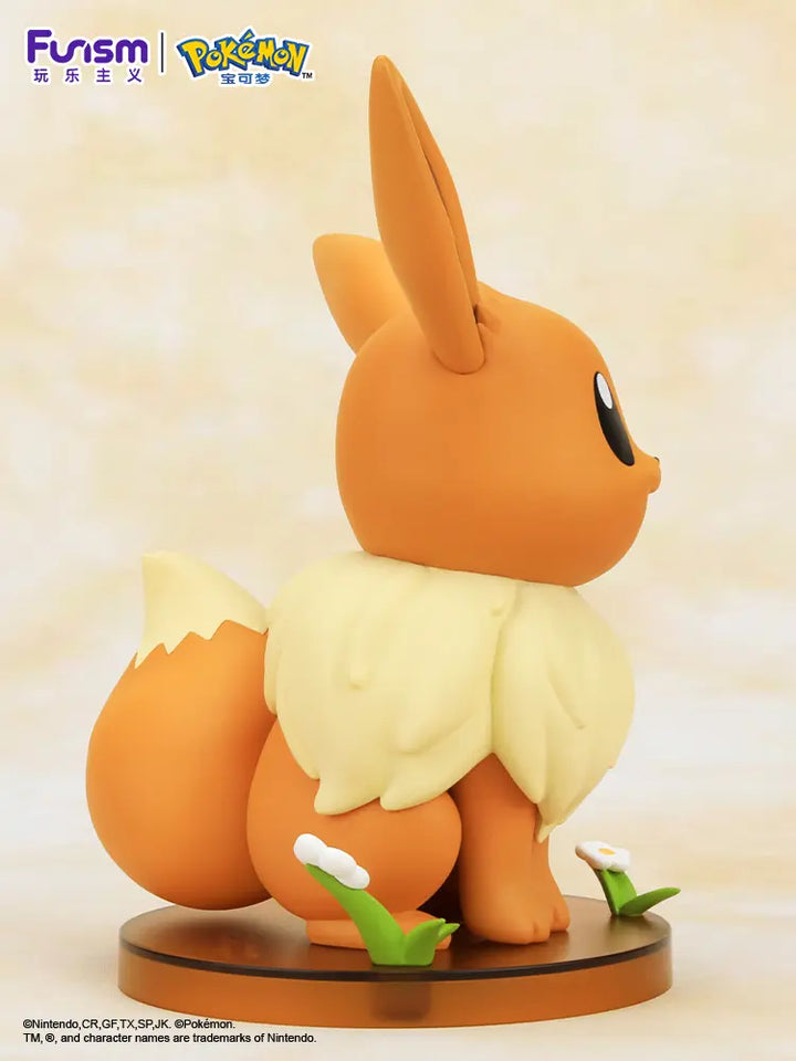 DMHTOY Funsm Pokemon 16cm Eevee PVC Mini Figure Model