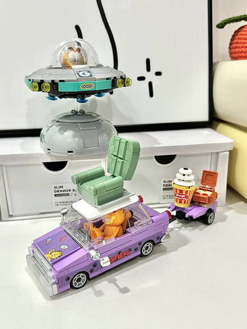 DMHTOY Garfield Space Ship Mini Building Blocks