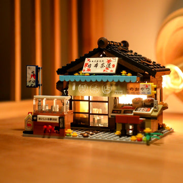 DMHTOY Little Japan Street Scene Mini Building Blocks