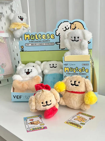 DMHTOY VEF & Line Puppy The Malltese Diaries Plush Blind Box