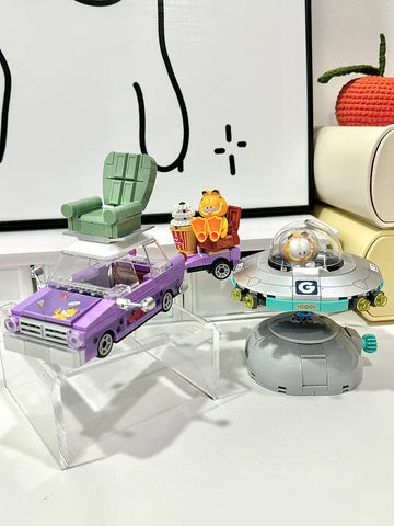 DMHTOY Garfield Space Ship Mini Building Blocks