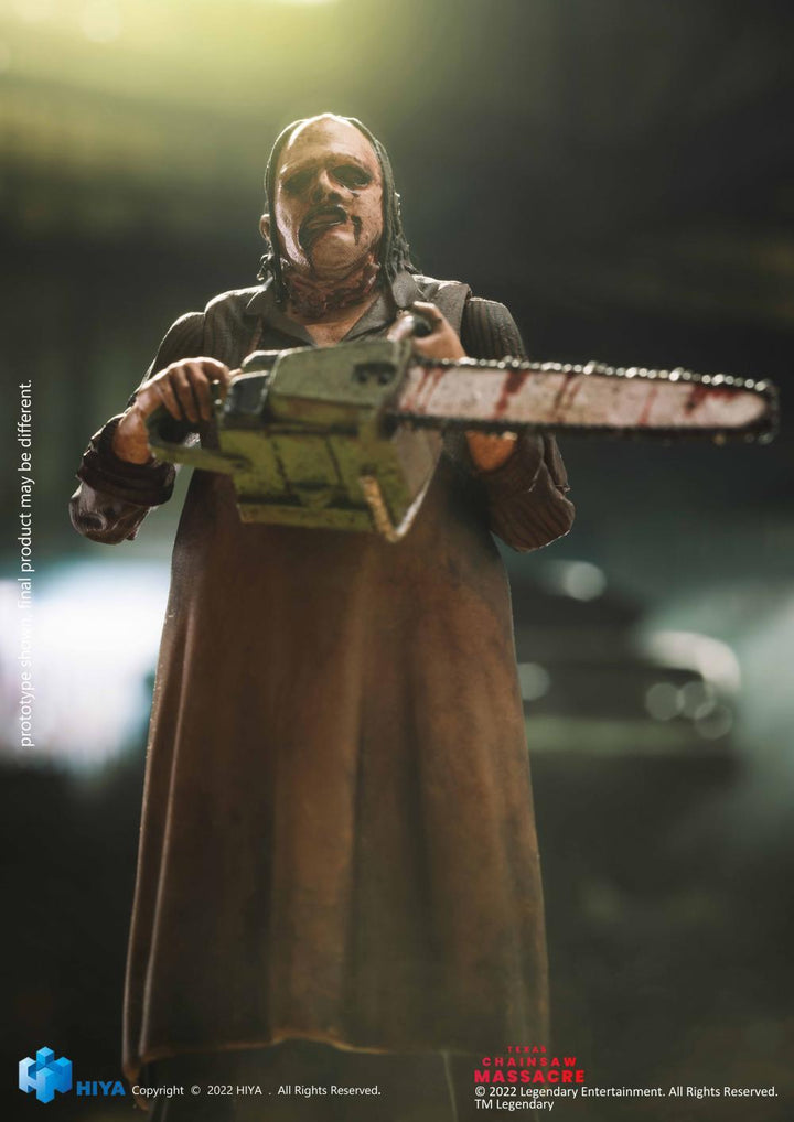 HIYA 1/18 Leatherface Action Figure | Texas Chainsaw Massacre 2022 | DMHTOY