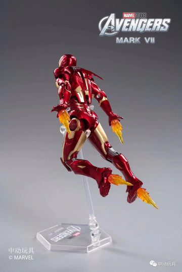 DMHTOY In Stock ZD Toy Marvel 7" Iron Man MK7 1/10 Action Figure