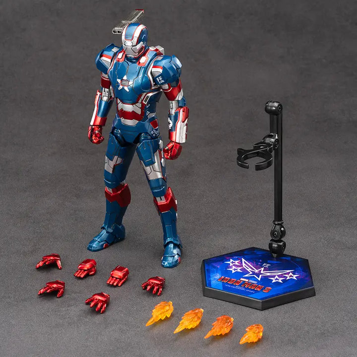 DMHTOY In Stock ZD Toy Marvel Iron Man 3 Iron Patriot 1/10 Action Figure