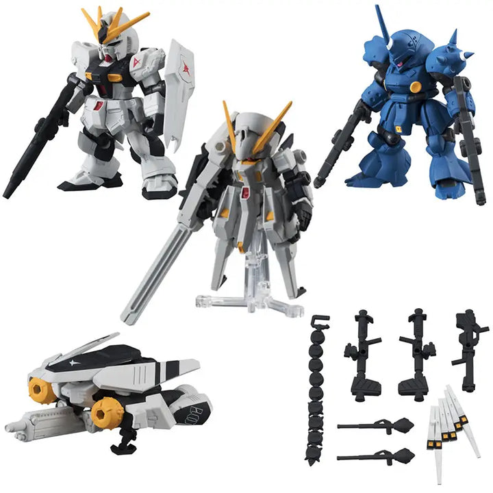 DMHTOY In Stock Bandai Mobile Suit Ensemble MSE04 MS-18E KAMPFER V Gundam TR-6 5pcs Set Mini Figure