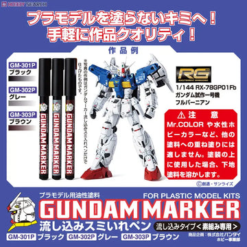 DMHTOY MR Hobby GM301P/302P/303P/GM300 Model Tool Permeation Marker Pen For Model Kit