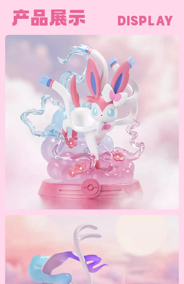 DMHTOY Funsm Pokemon Eevee Family Sylveon Umbreon Glaceon Jolteon Leafeon Mini Figure