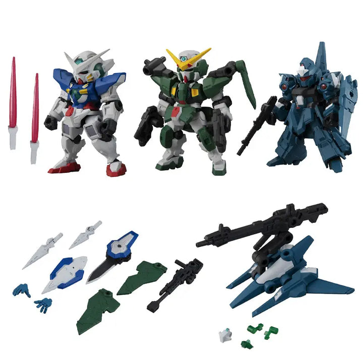 BANDAI Mobile Suit Ensemble MSE 15.5 ReZEL Dynames Gundam Exia Minifigur