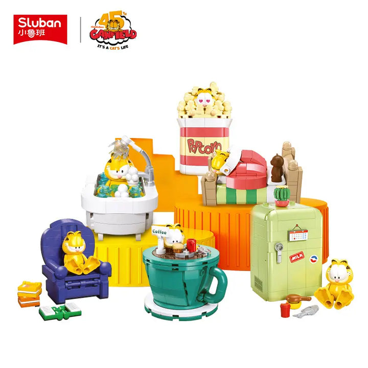 DMHTOY In Stock Sluban Garfield Life Theme Building Blocks Set