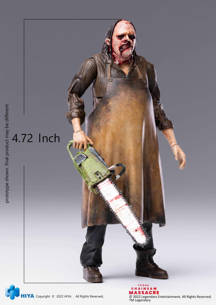 HIYA 1/18 Leatherface Action Figure | Texas Chainsaw Massacre 2022 | DMHTOY