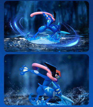 DMHTOY Stock Funsm Pokemon Lucario Ash-Greninja Dragonite Mew Mini Prime Figure