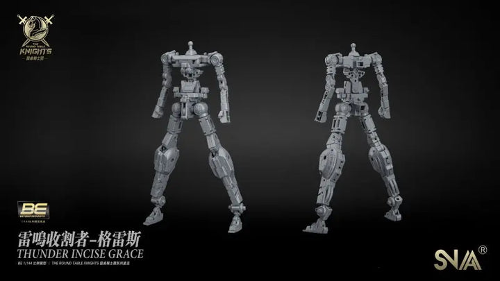 DMHTOY In Stock SNAA Model BE 1/144 SC-006 The Round Table Knight Thunder Incise Grace Model Kit