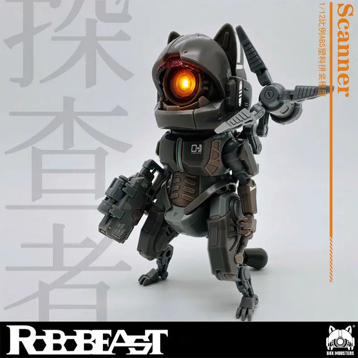 Pre oder Robobeast 1/12 Scale Scanner Neko Cat Robot Assembly Plastic Model Kit