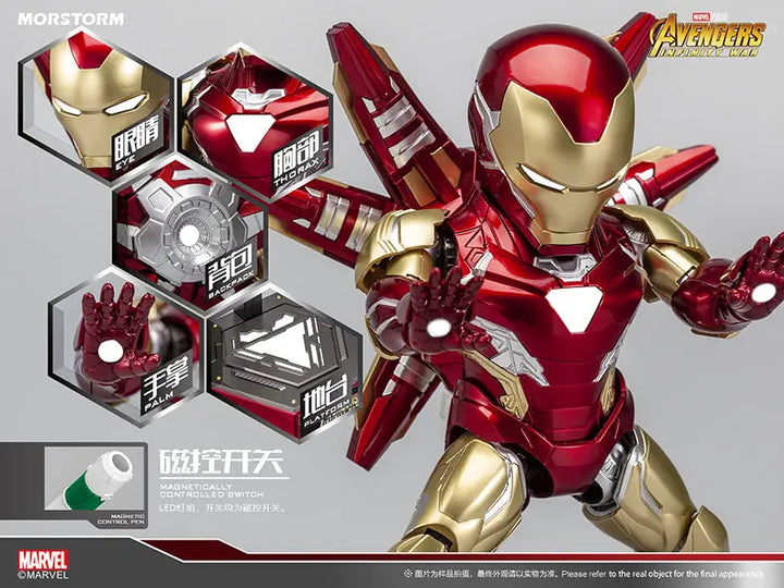 DMHTOY In Stock Morstorm Marvel Avengers Infinity War SD MK85 Iron Man Plastic Model Kit