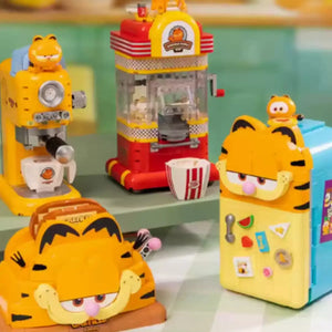 DMHTOY Garfield Family Electrical Appliance Series Gift Toys Building Blocks