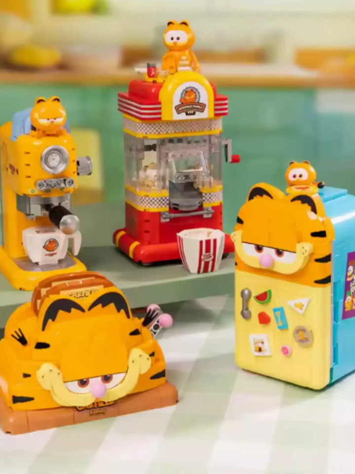 DMHTOY Garfield Family Electrical Appliance Series Gift Toys Building Blocks