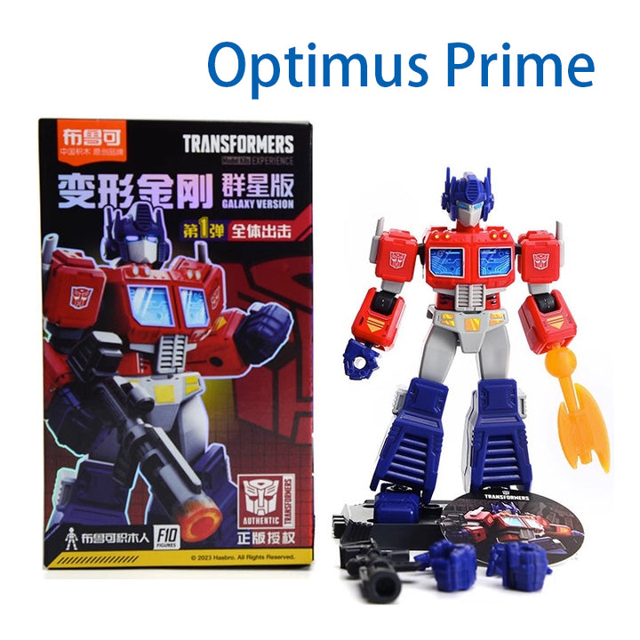 DMHTOY Bloks Transformers Primes Autobot Leaders Optimus Prime Bumblebee Action Mini Figures