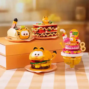 DMHTOY Garfield Family Food Series Gift Toys Building Blocks