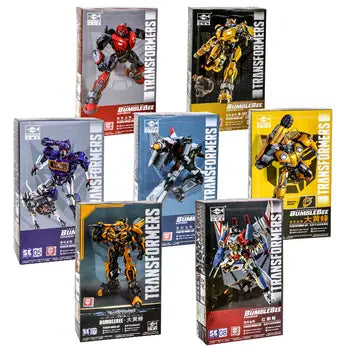 DMHTOY Trumpeter Transformers Model Kit Bumblebee B-127 Blitzwing Soundwave Starscream Arcee Cliffjumper