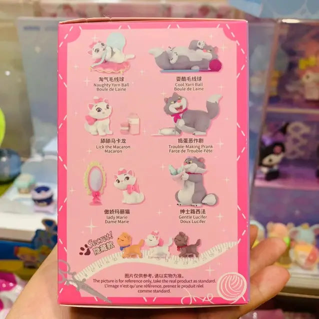 DMHTOY Disney Fluufy Cat Lucifer Figurines Blind Box