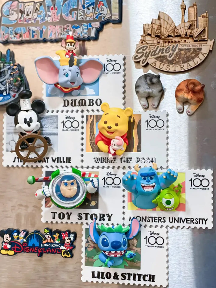 DMHTOY Disney 100 Years of Wonder Blind Box Mini Figure Gift Fridge Magnet