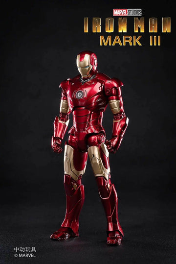 DMHTOY In Stock ZD Toy Marvel 7"/14" Iron Man MK3 1/10 Action Figure