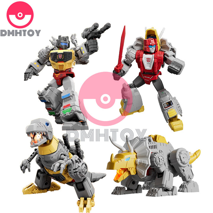 DMHTOY Bloks Transformers Autobots Dinobot Grimlock Slag Action Mini Figures