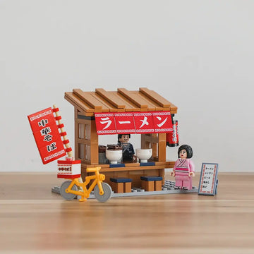 DMHTOY Little Japan Street Scene Mini Building Blocks