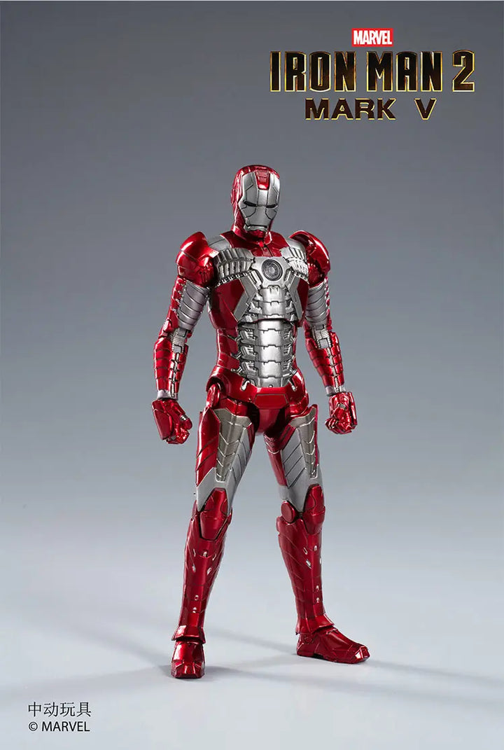 DMHTOY In Stock ZD Toy Marvel 7" Iron Man MK5 1/10 Action Figure