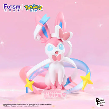 DMHTOY In Stock Funsm Pokemon GENGAR SYLVEON SCORBUNNY PIKACHU Mini Prime Figure