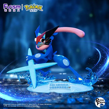 DMHTOY Stock Funsm Pokemon Lucario Ash-Greninja Dragonite Mew Mini Prime Figure