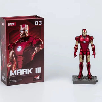 DMHTOY ZD Toy MARVEL Iron Man MK1 MK2 MK3 MK4 MK5 MK6 MK7 4" Action Figure