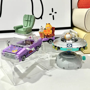 DMHTOY Garfield Space Ship Mini Building Blocks